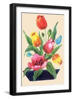 Tulip Arrangement-null-Framed Art Print