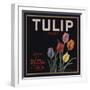 Tulip Brand - Porterville, California - Citrus Crate Label-Lantern Press-Framed Art Print