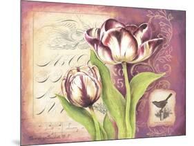 Tulip Collage I-Gwendolyn Babbitt-Mounted Art Print