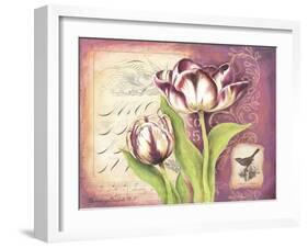 Tulip Collage I-Gwendolyn Babbitt-Framed Art Print