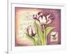 Tulip Collage I-Gwendolyn Babbitt-Framed Art Print