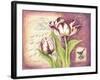 Tulip Collage I-Gwendolyn Babbitt-Framed Art Print