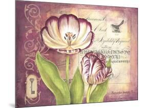 Tulip Collage II-Gwendolyn Babbitt-Mounted Art Print