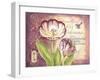 Tulip Collage II-Gwendolyn Babbitt-Framed Art Print