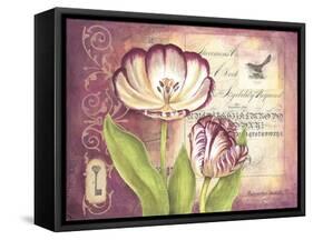 Tulip Collage II-Gwendolyn Babbitt-Framed Stretched Canvas