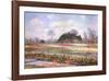 Tulip Fields at Sasenheim-Claude Monet-Framed Art Print