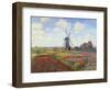 Tulip Fields in Holland by Claude Monet-null-Framed Giclee Print