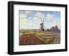 Tulip Fields in Holland by Claude Monet-null-Framed Giclee Print