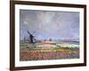 Tulip Fields Near Leiden, 1886-Claude Monet-Framed Giclee Print