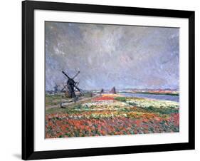 Tulip Fields Near Leiden, 1886-Claude Monet-Framed Giclee Print