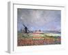 Tulip Fields Near Leiden, 1886-Claude Monet-Framed Giclee Print