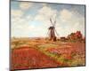 Tulip Fields with the Rijnsburg Windmill-Claude Monet-Mounted Art Print