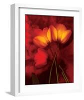 Tulip Fiesta in Red and Yellow I-Richard Sutton-Framed Art Print