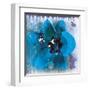 Tulip Fresco (blue)-Erin Clark-Framed Art Print