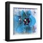 Tulip Fresco (blue)-Erin Clark-Framed Art Print