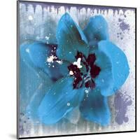 Tulip Fresco (blue)-Erin Clark-Mounted Art Print