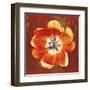 Tulip Fresco (red)-Erin Clark-Framed Art Print