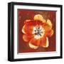 Tulip Fresco (red)-Erin Clark-Framed Art Print