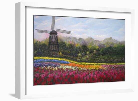 Tulip Garden-Bonnie B. Cook-Framed Giclee Print