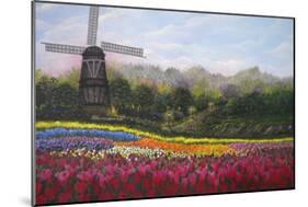 Tulip Garden-Bonnie B. Cook-Mounted Giclee Print