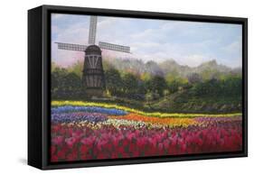 Tulip Garden-Bonnie B. Cook-Framed Stretched Canvas