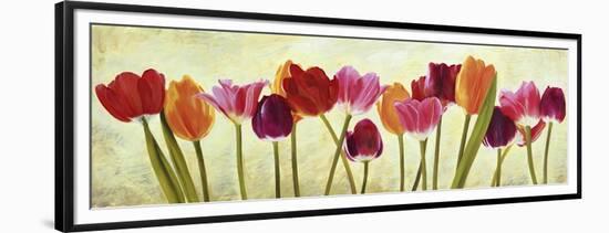 Tulip parade-Luca Villa-Framed Art Print