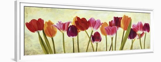 Tulip parade-Luca Villa-Framed Art Print