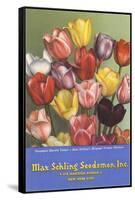 Tulip Seed Packet-null-Framed Stretched Canvas