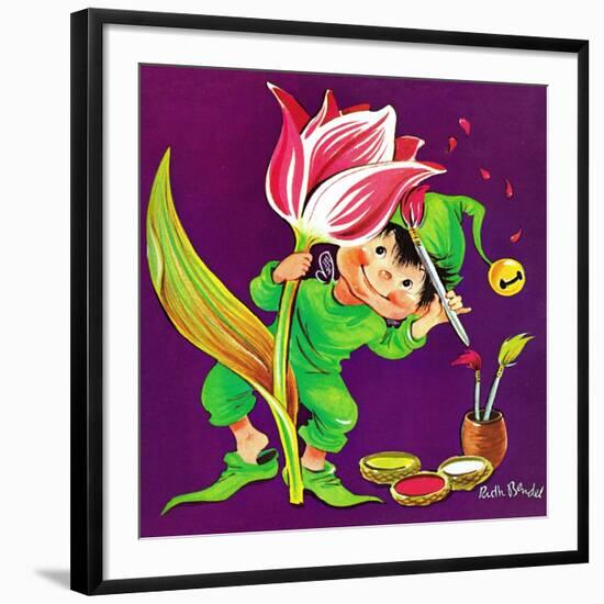 Tulip Touch-Up - Jack & Jill-Ruth Bendel-Framed Premium Giclee Print