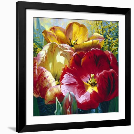 Tulip Trio-Elizabeth Horning-Framed Giclee Print