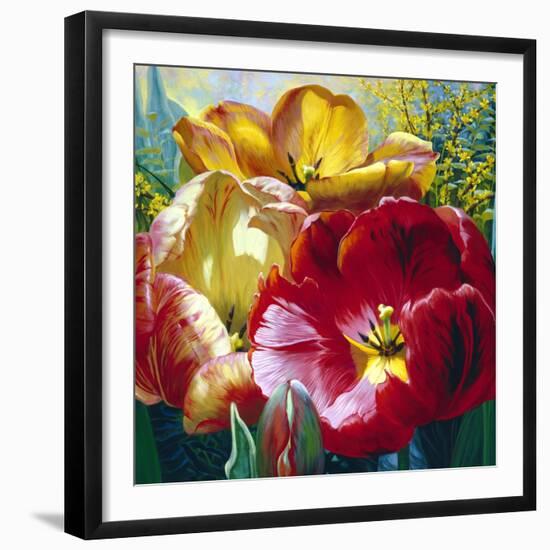 Tulip Trio-Elizabeth Horning-Framed Giclee Print