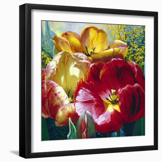 Tulip Trio-Elizabeth Horning-Framed Giclee Print