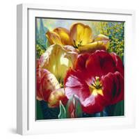 Tulip Trio-Elizabeth Horning-Framed Giclee Print