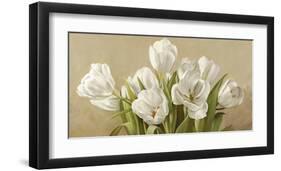 Tulipani bianchi-Serena Biffi-Framed Art Print