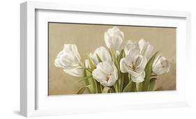 Tulipani bianchi-Serena Biffi-Framed Art Print