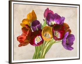 Tulipani danzanti-Teo Rizzardi-Framed Art Print