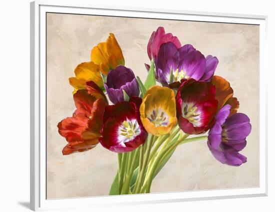 Tulipani danzanti-Teo Rizzardi-Framed Art Print