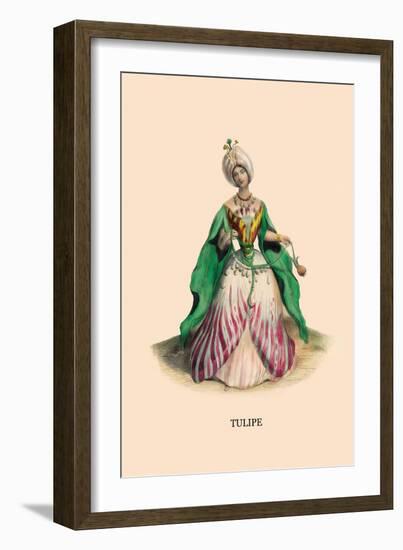 Tulipe-J.J. Grandville-Framed Art Print