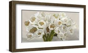 Tulipes blanches-Leonardo Sanna-Framed Art Print