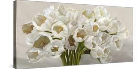 Tulipes blanches-Leonardo Sanna-Stretched Canvas