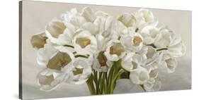 Tulipes blanches-Leonardo Sanna-Stretched Canvas