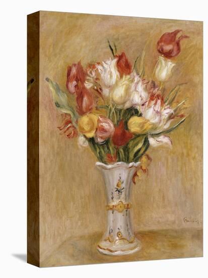 Tulipes-Pierre-Auguste Renoir-Stretched Canvas