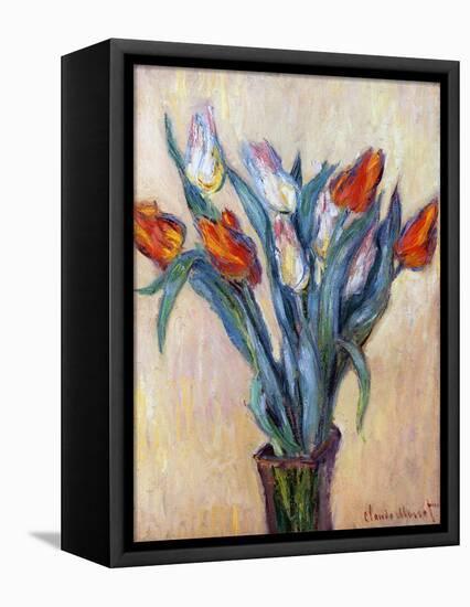 Tulips, 1885-Claude Monet-Framed Stretched Canvas