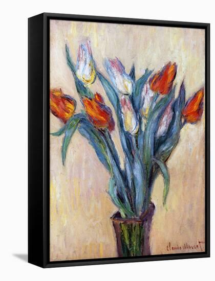 Tulips, 1885-Claude Monet-Framed Stretched Canvas