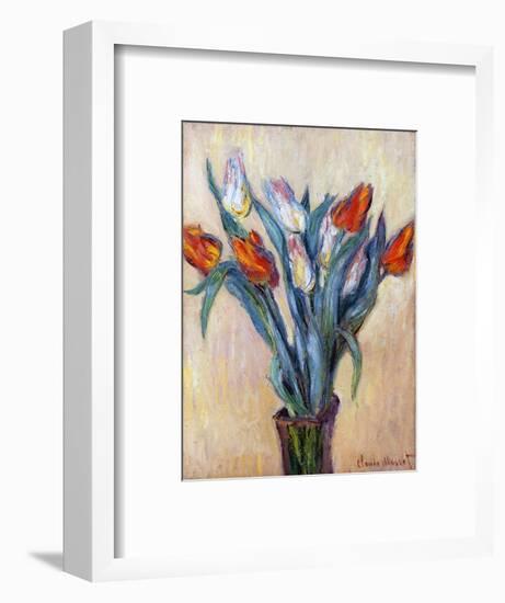 Tulips, 1885-Claude Monet-Framed Premium Giclee Print