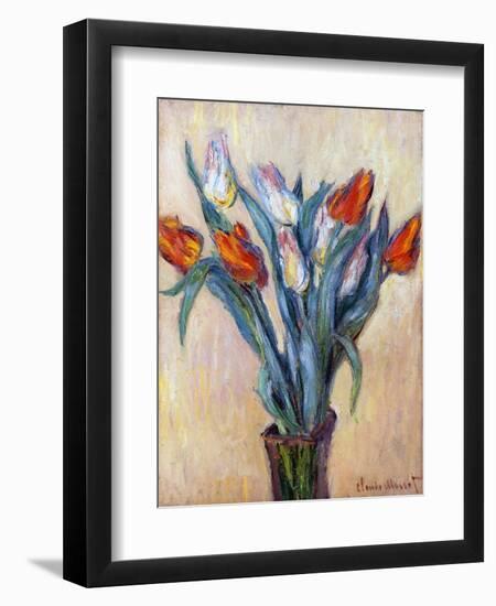 Tulips, 1885-Claude Monet-Framed Premium Giclee Print