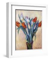 Tulips, 1885-Claude Monet-Framed Premium Giclee Print