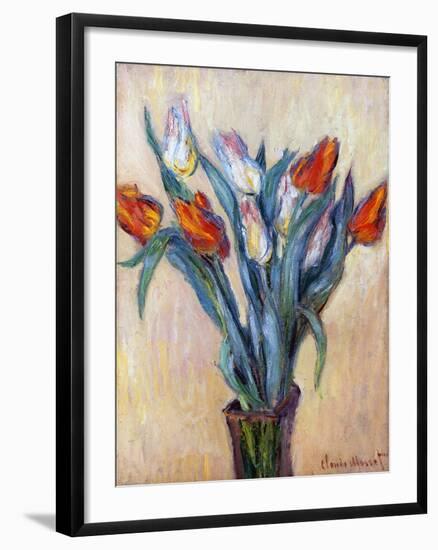 Tulips, 1885-Claude Monet-Framed Premium Giclee Print