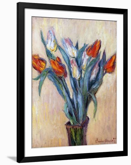 Tulips, 1885-Claude Monet-Framed Premium Giclee Print