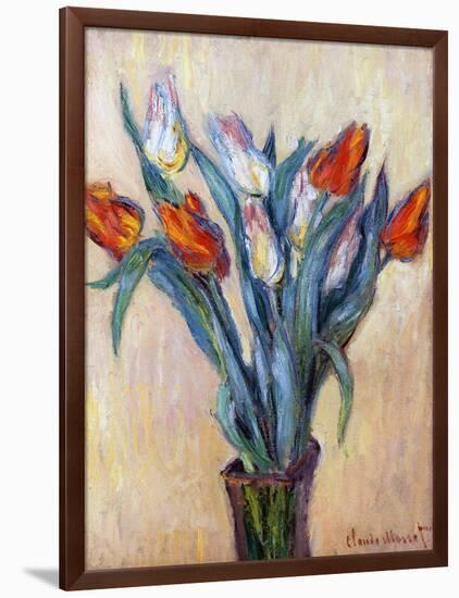 Tulips, 1885-Claude Monet-Framed Premium Giclee Print